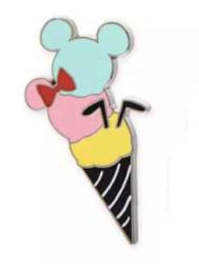 NEW Disney Minnie Mouse ice cream cone enamel pin